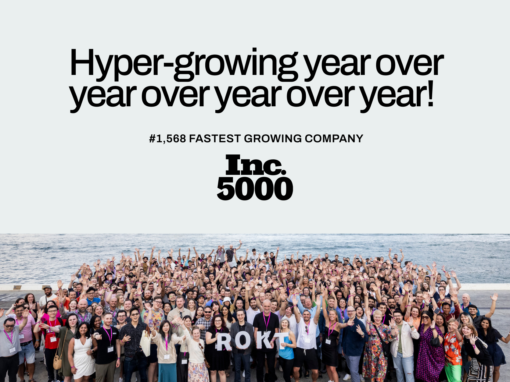 Rokt named to the Inc. 5000 list for the fourth year in a row